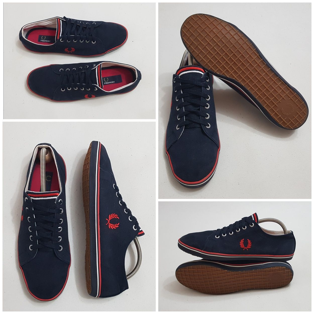 Pantofi sport, tenis ptr bărbați Fred Perry pânză Kingston Navy nr 44