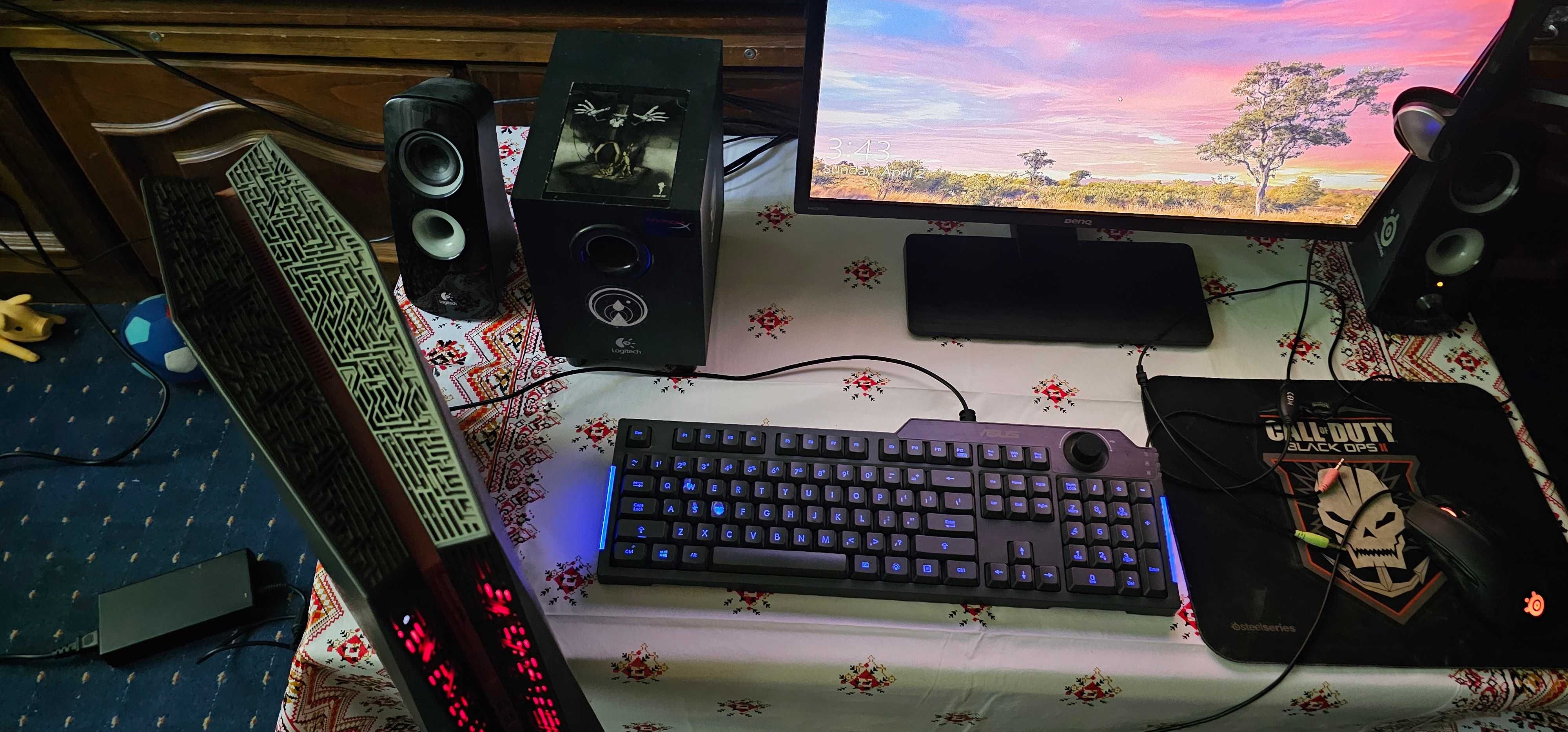 kit pc complet asus rog monitor tastatura i5 gen 4a