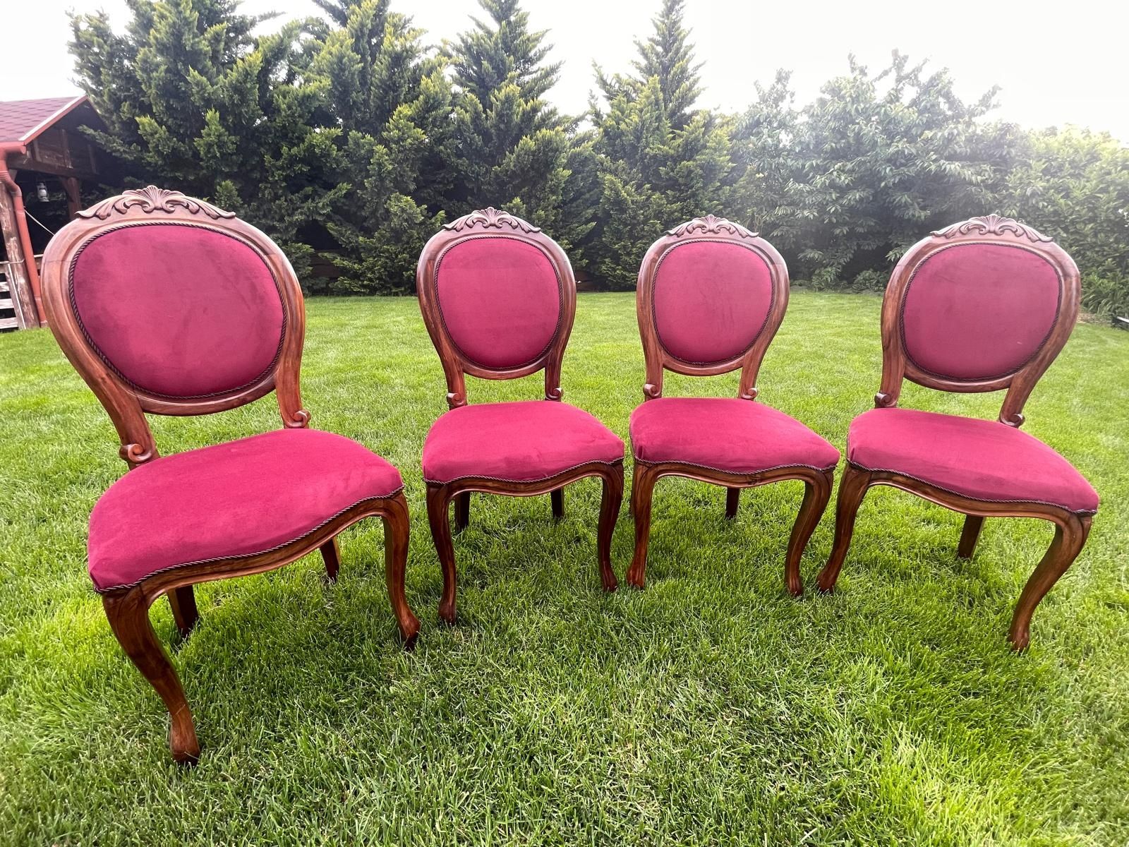 Scaune Biedermeier Originale Lemn Masiv Proaspăt Reconditionate