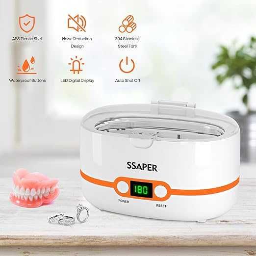 Ултразвукова почистваща машина за дома, очила, бижута, часовници и др.