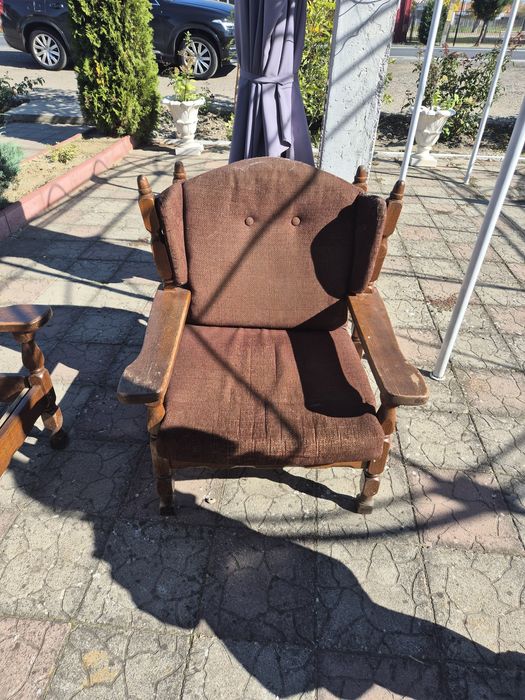 Canapea fotolii lemn masiv