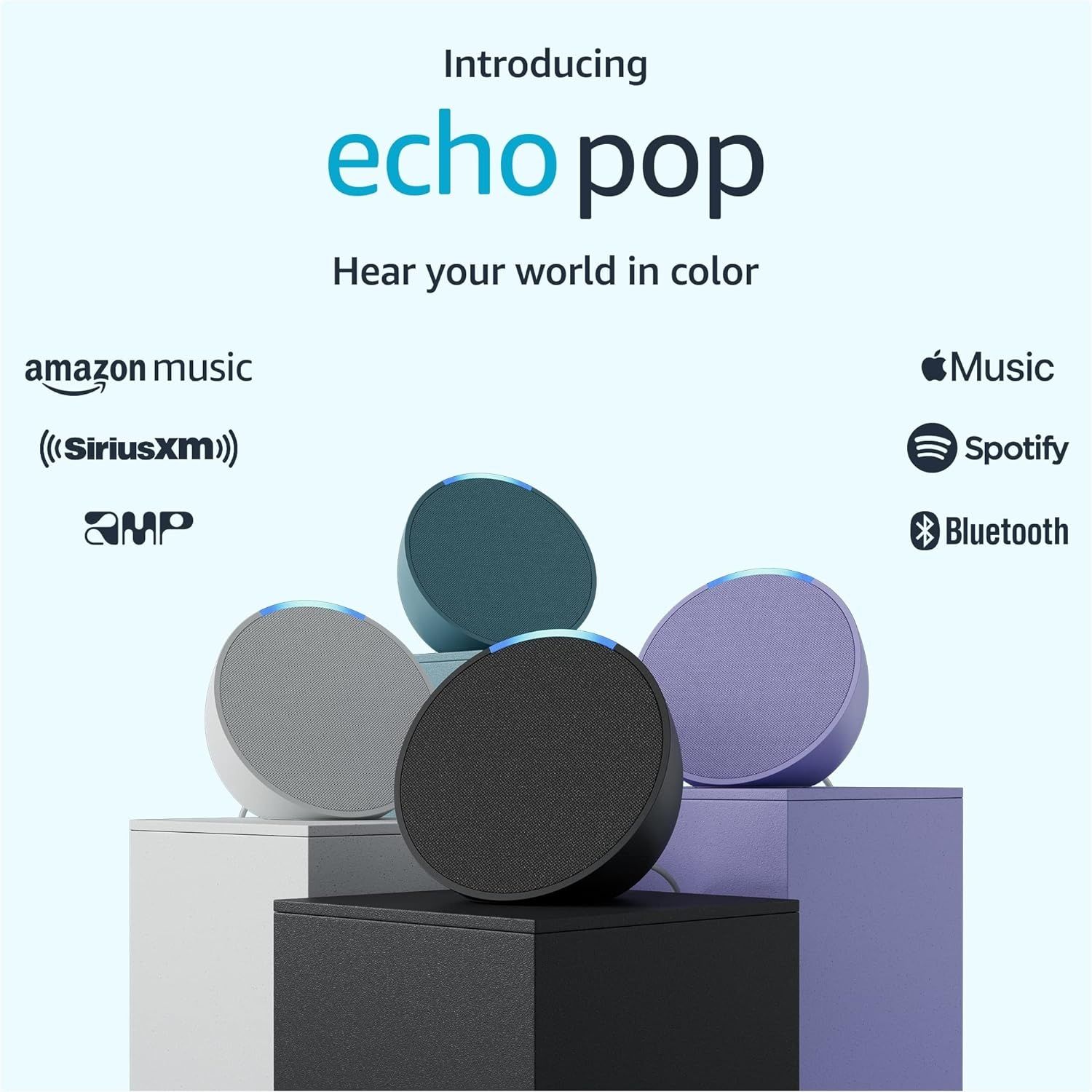 Amazon Echo Pop, ultima generatie 2023, boxa smart Alexa, nou, sigilat