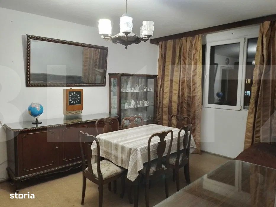 Apartament 3 camere, 62 mp + balcon inchis, etaj 3/4 – zona Piata Ra