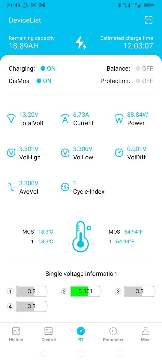 12V100 Ah LiFePo4 Bluetooth, BMS 100A, Литиева батерия акумулатор