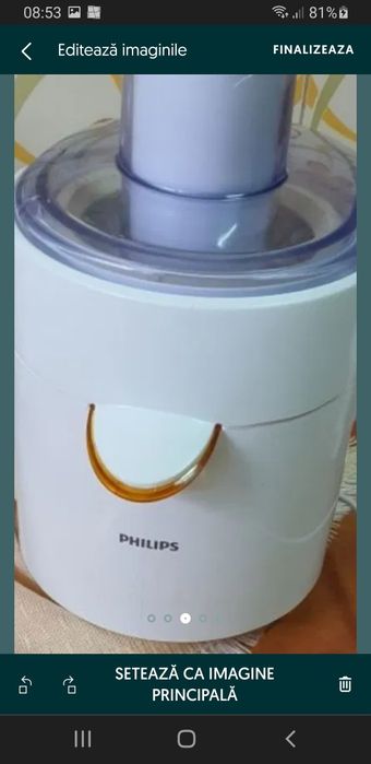 Masina de tocat  storcător philips