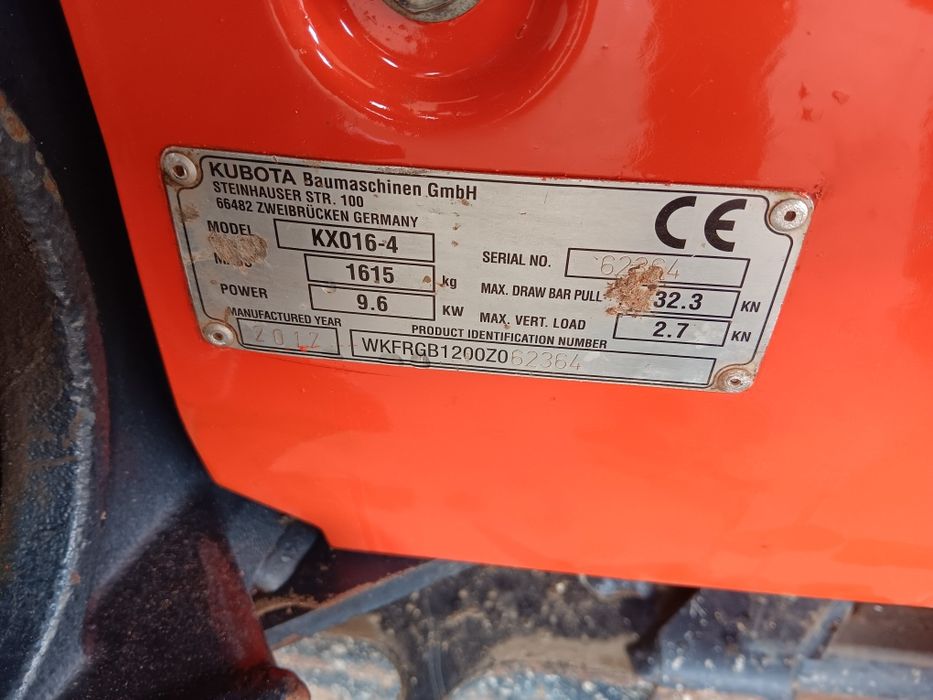 Vând miniexcavator kubota kx016-4