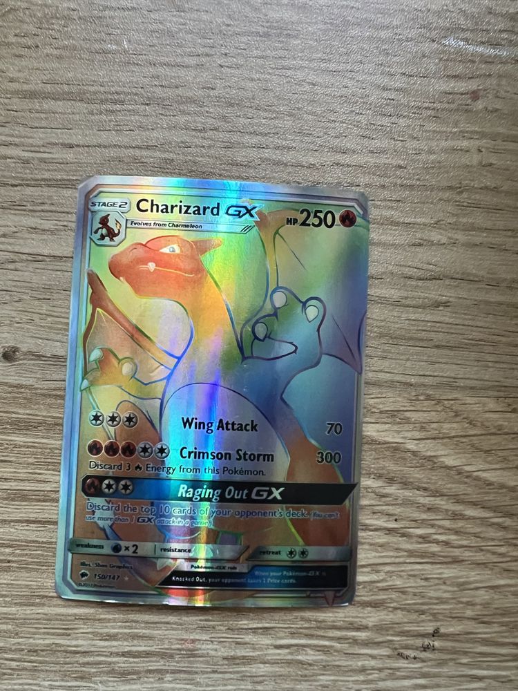 Card pokemon rainbow charizard