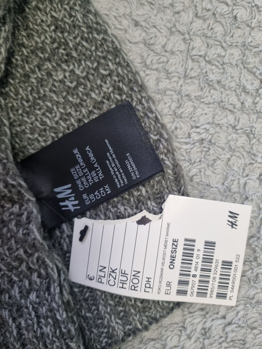 Fular H&M, gri, nou cu etichetă
