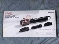 Perie rotativă BaByliss Ionic Airbrush 1000 W – 4 accesorii – Ca nouă!