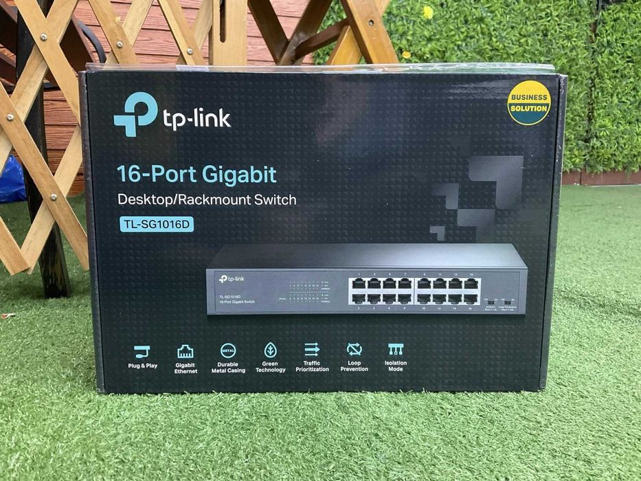 Switch TP-LINK TL-SG1016D, 16 x 10/100/1000Mbps, Desktop/Rackmount