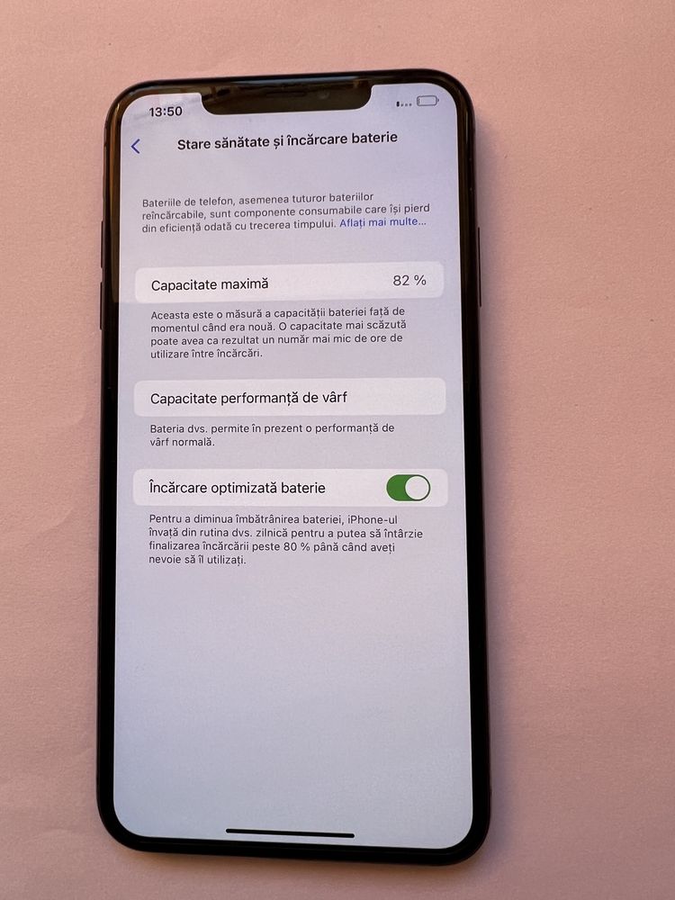 Iphone XS MAX 64gb 82% viața bateriei