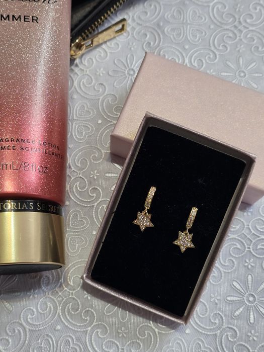 Cercei placati cu aur 14 karate