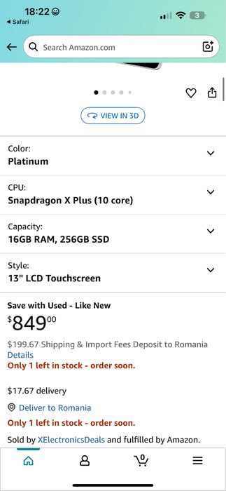 Tableta Microsoft Surface Pro Copilot+ PC (11th Edition) 13Inci