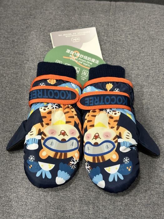 Перчатки детские непромокаемые на 2-4года