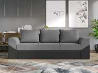 Canapea Extensibila Cali Stofa Gri Deschis / Piele Gri
