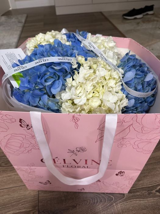 Гортензия букет свежий