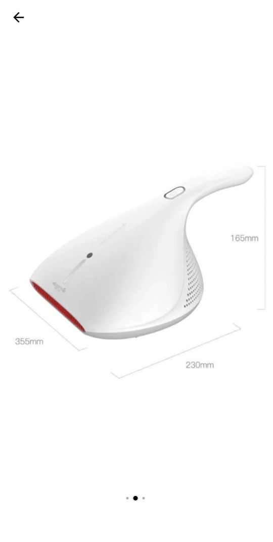 Aspirator mana, Deerma,450W, Anti-acarieni, Lumina UV, 1300