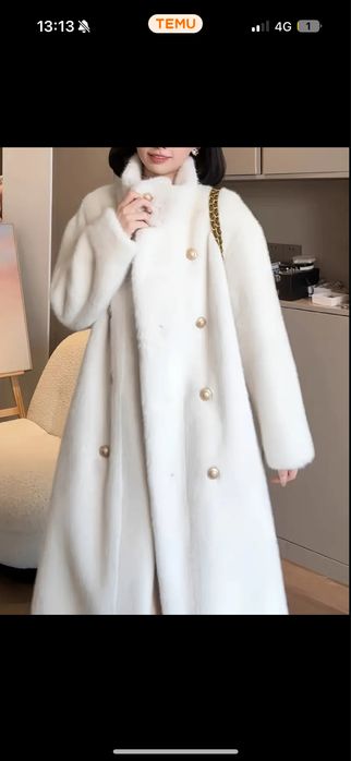 Шуба новая белая