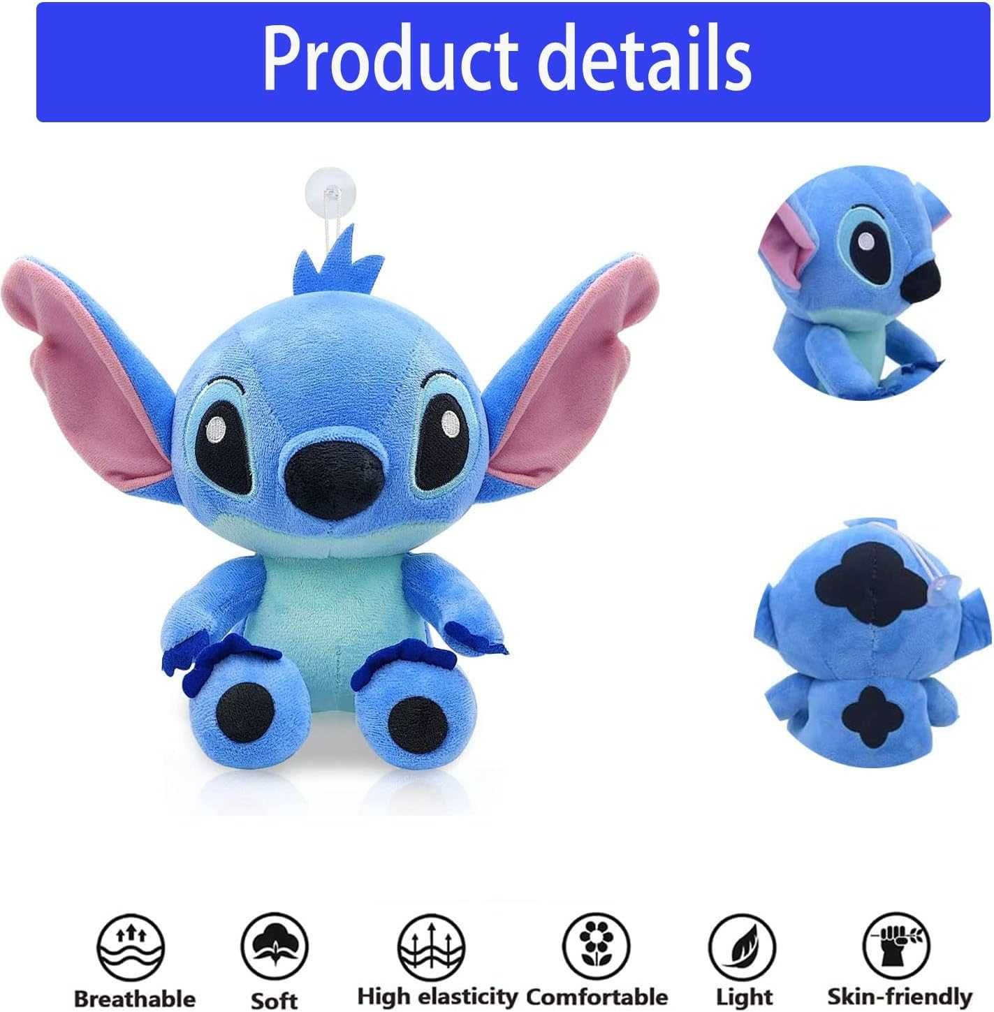 2 Броя комплект плюшени играчки Лило и Стич, Плюшен Стич, Lilo Stitch
