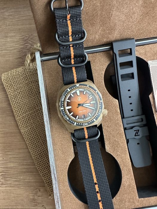 Ceas Zelos HAMMERHEAD V3 300M Bronze BURNT Orange