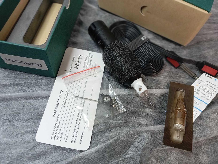 NOU, aparat de tatuat EZ Gazer, cu motor Faulhaber, 2 came 3 + 3.5 mm