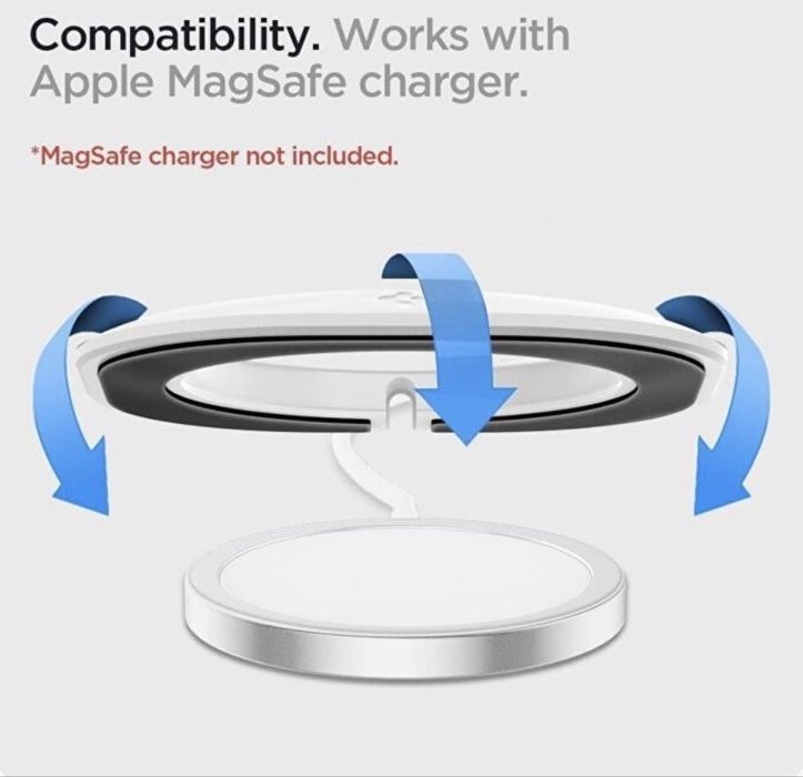 Husa incarcator MagSafe - Spigen MagFit White