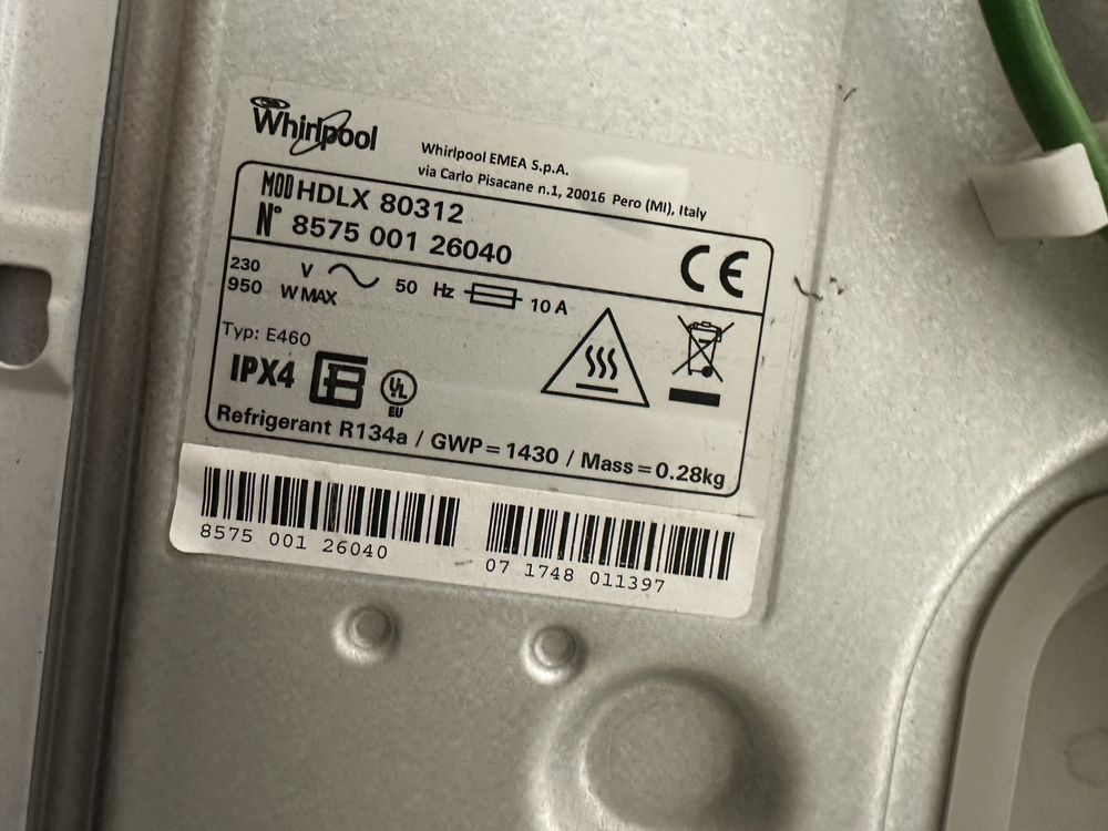 Сушилня Whirlpool HDLX 80312 – термопомпа, 8 кг