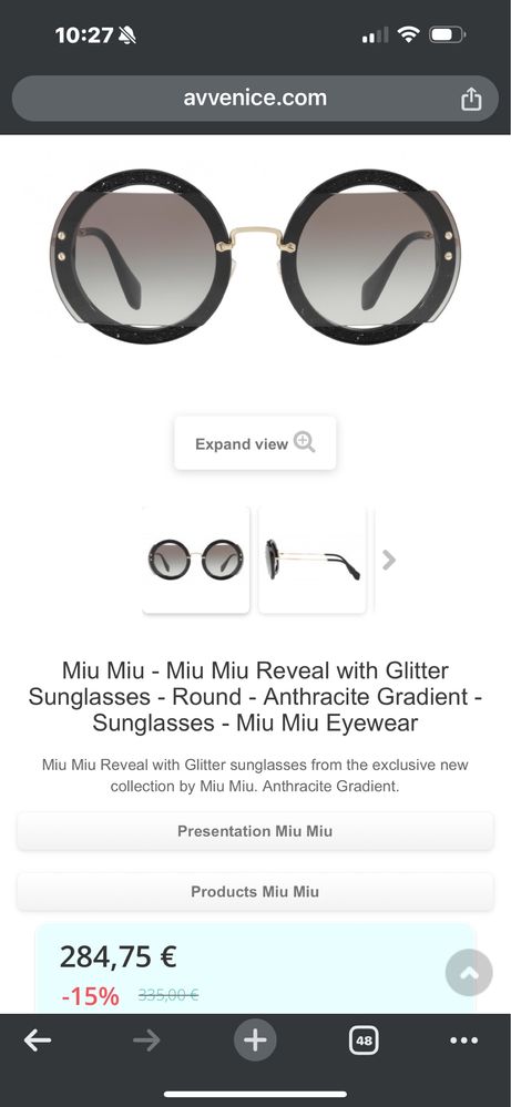 Слънчеви очила Miu Miu
