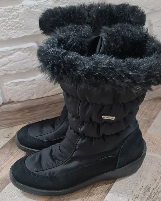 Женские текстильные зимние сапоги"ATTIBA".