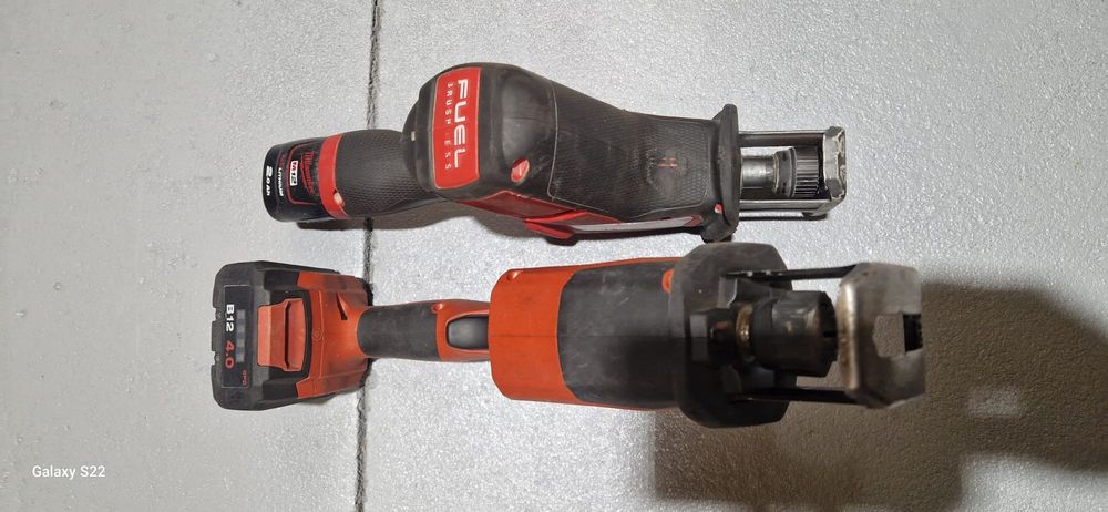 Hilti , Milwaukee ferestrau sabie pe acumulator