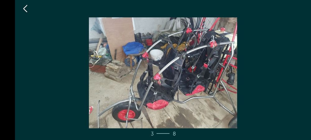 Vând paramotor trike tandem cu motor fresh breze monster hirth F33