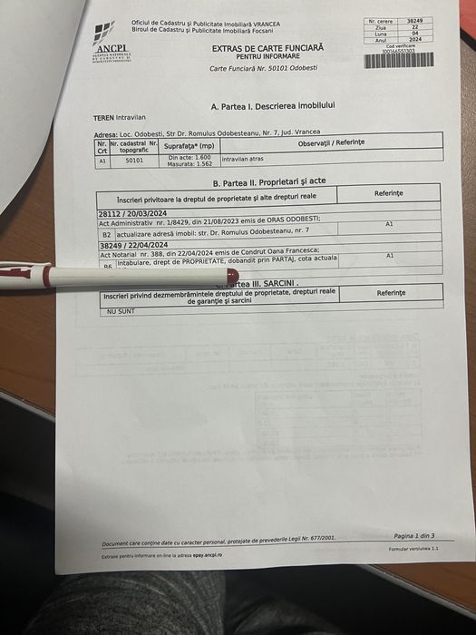 Teren constructie intravilan !Accept si variante cu auto !