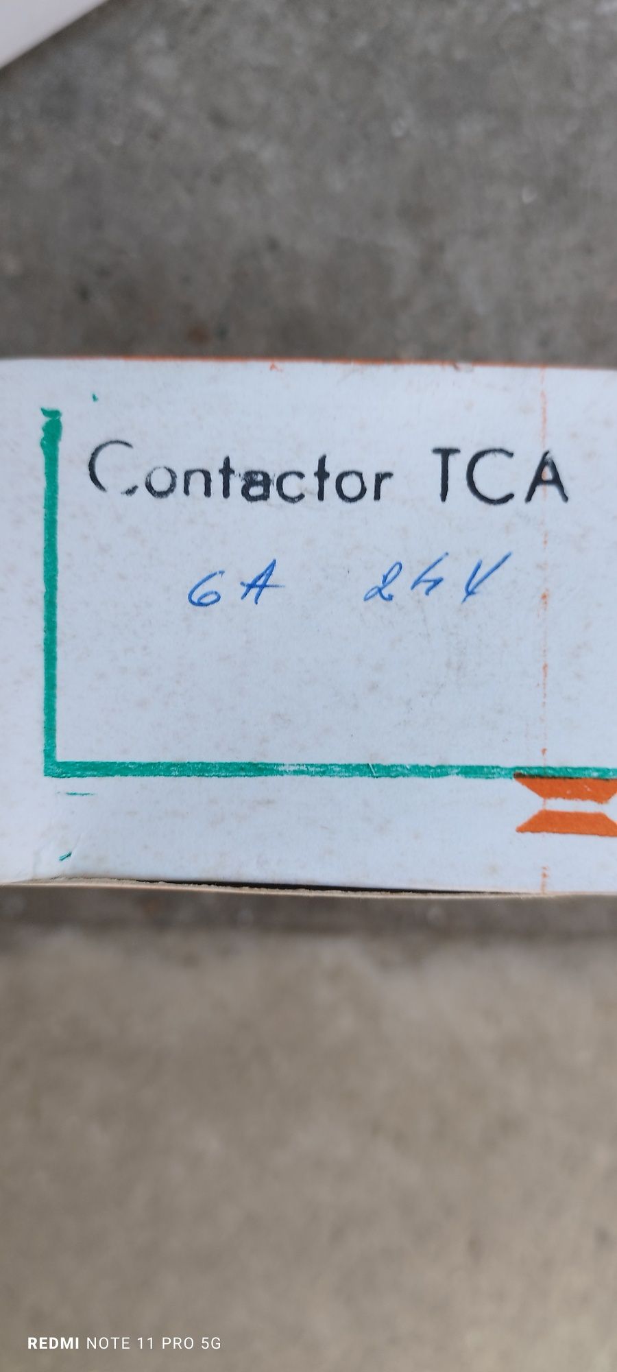 Contactor tca 6a 24v