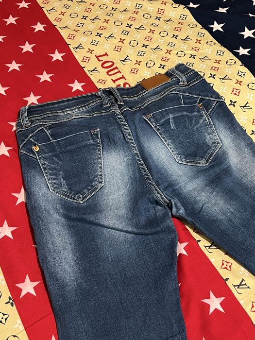 Blugi skinny bleumarin femei