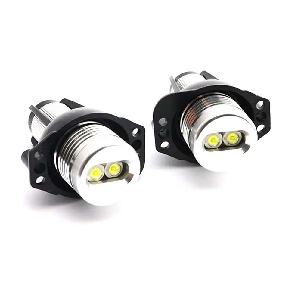 Set LED Canbus Angel Eyes lumina alba BMW Seria 3 E90 E91 NFL cu xenon