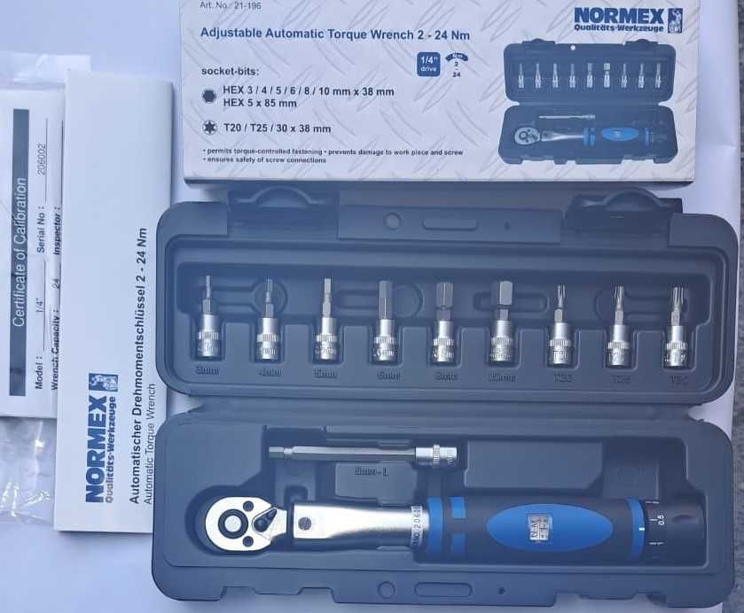 Cheie dinamometrica 2-24Nm 1/4" absolut noua ideala suruburi biciclete