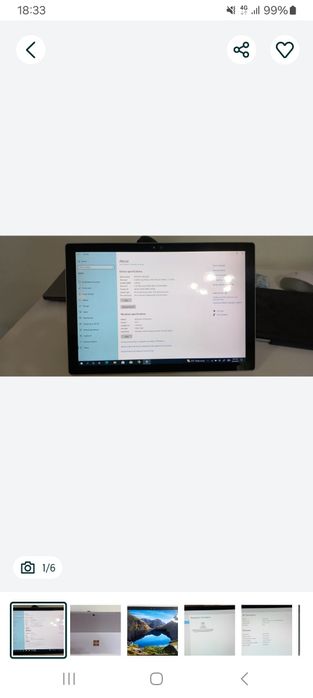 Tableta/Laptop Microsoft Surface Pro 4 cu incarcator