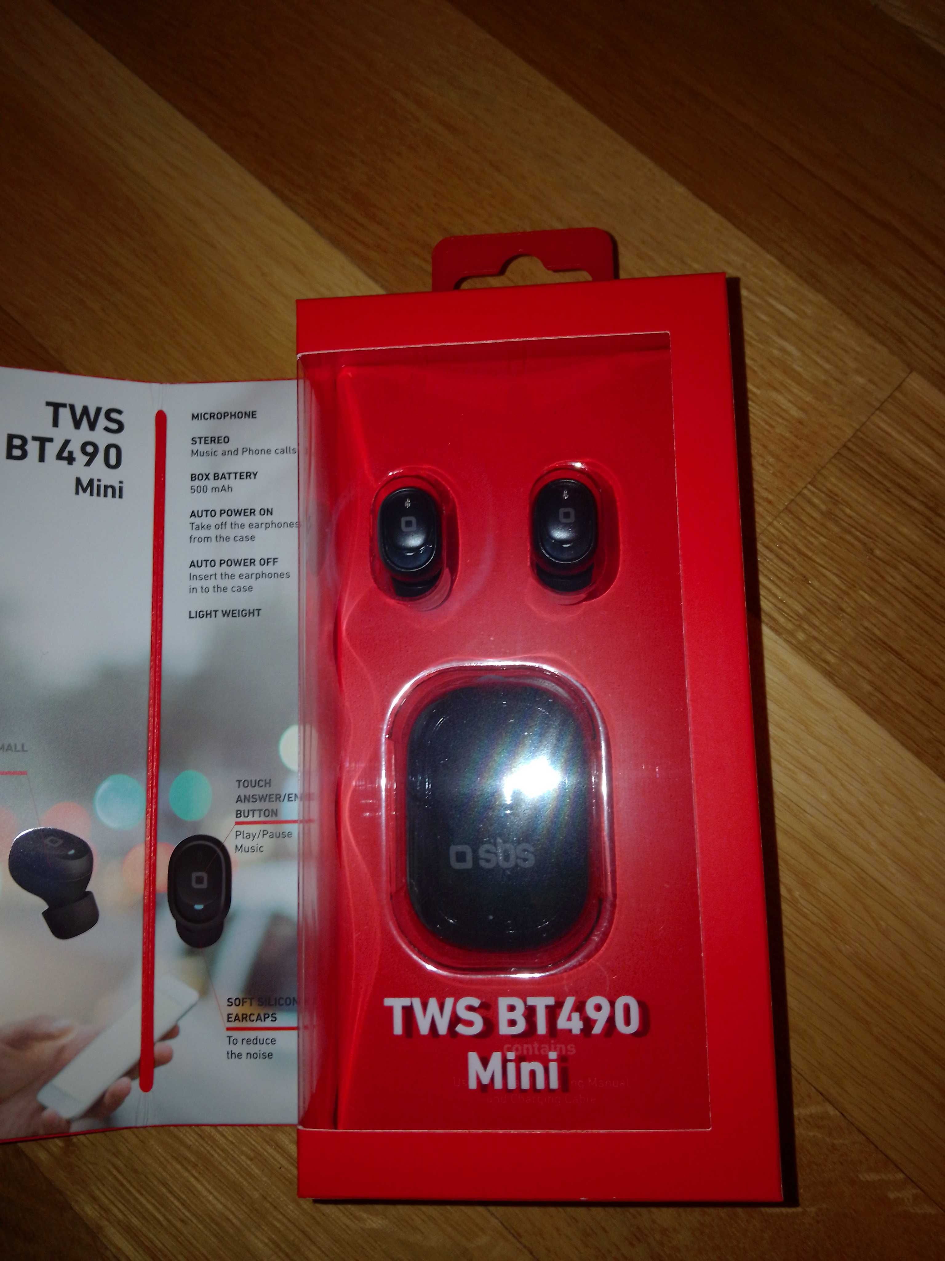 Casti fara fir TWS-BT 490 Mini