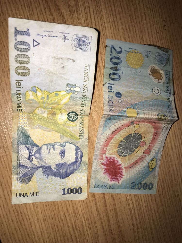 Bancnote vechi 1000 / 2000 lei