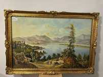 4 buc Rama de tablou; Tablou cu rama aurie 95x135 cm