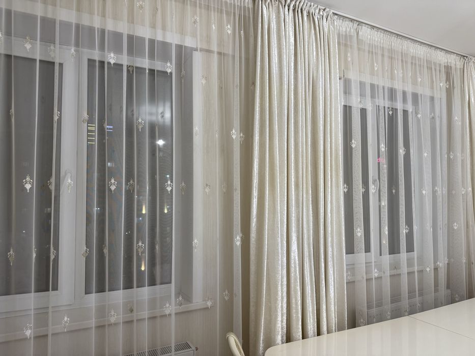 Тюль 20м х 2.7, тюль с шторами 5м х 2.7м