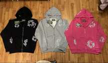 Hanorace Denim Tears Swarovski Diferite Modele ( Roz , Negru , Gri)