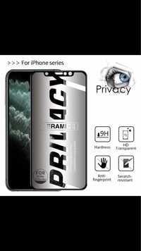 Privacy Матов Керамичен протектор за IPhone 15,14,13 Pro Max,12,11
