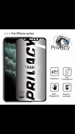 Privacy Матов Керамичен протектор за IPhone 13 Pro Max,12 Mini,11,XS