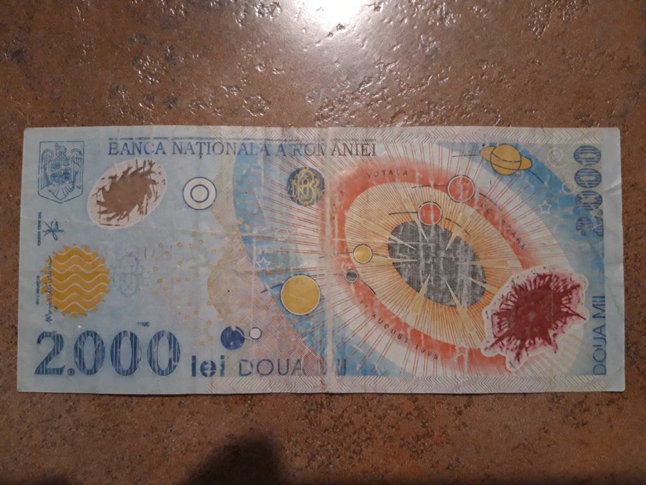 Bancnote 2000 lei - eclipsa