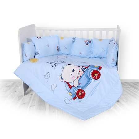 Детска завивка и обиколник за бебешко легло