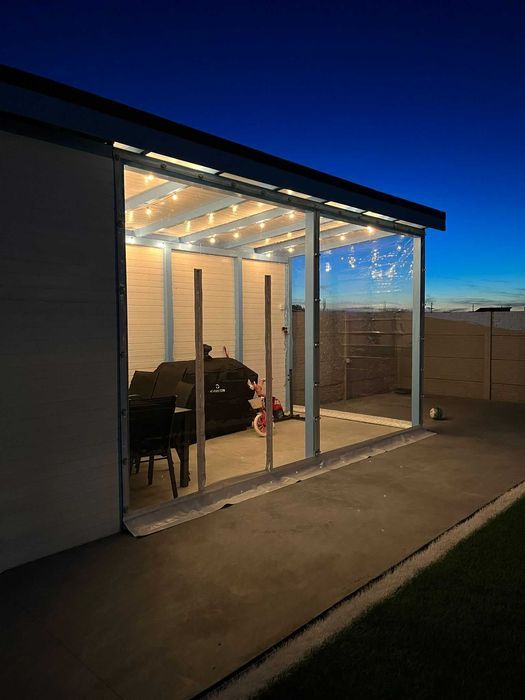 Folie transparenta-Cristal-Inchideri terase-