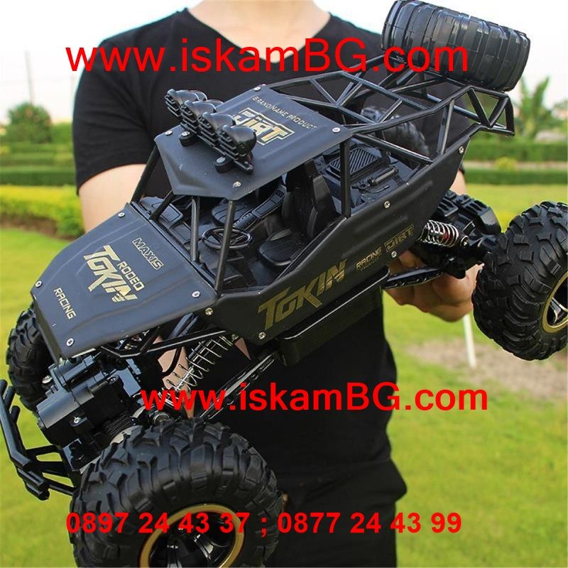 Детска количка голям джип ROCK CRAWLER 4Wd с дистанционно устройство