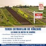 Teren 3585 mp – 26 m de Dunăre – DN57, Macesti