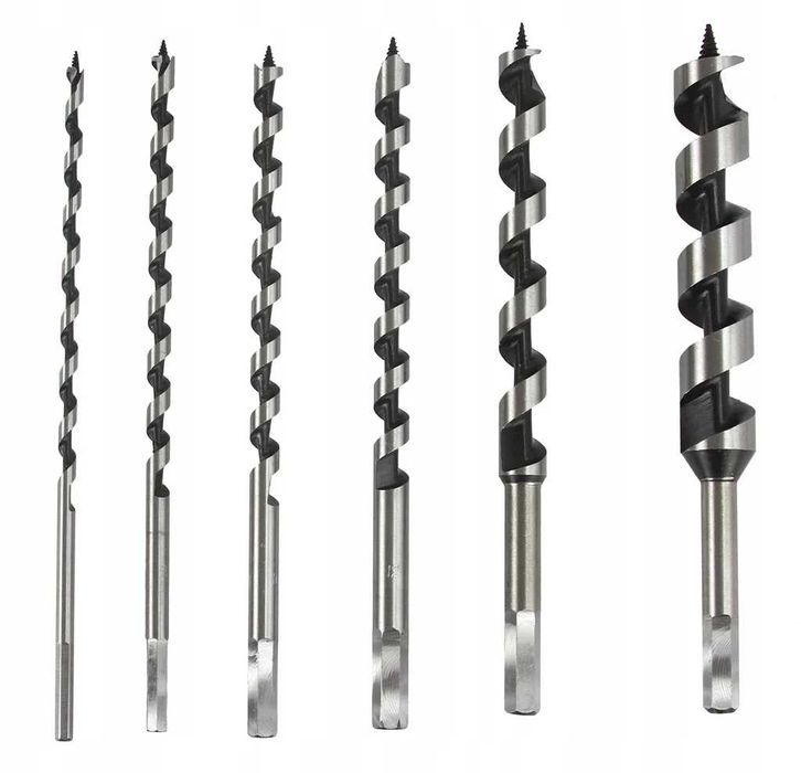 Set 6 burghie lemn 6-25mm lungi 230mm (M22350)